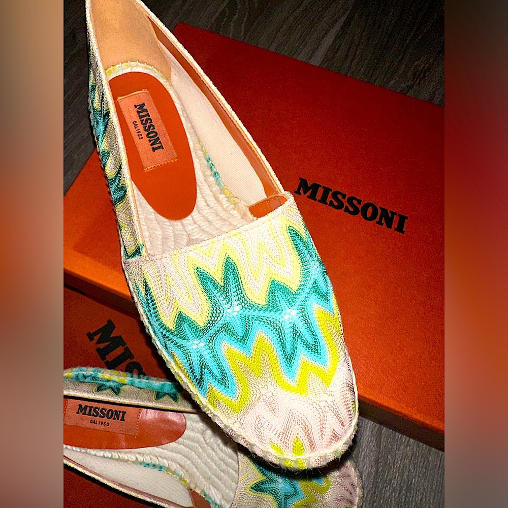 Missoni Crochet-knit espadrilles